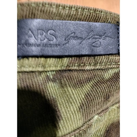 ABS By Allen Schwartz camouflage corduroy pants skinny size 6 , jean size 28 - Picture 3 of 7